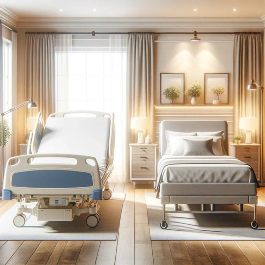 Hospital Beds and Queen Beds