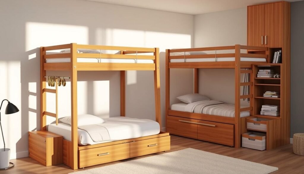 bunk beds with storage