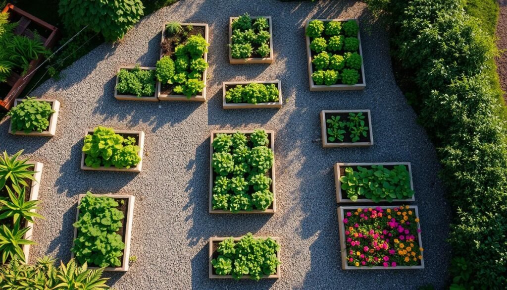 raised beds layout