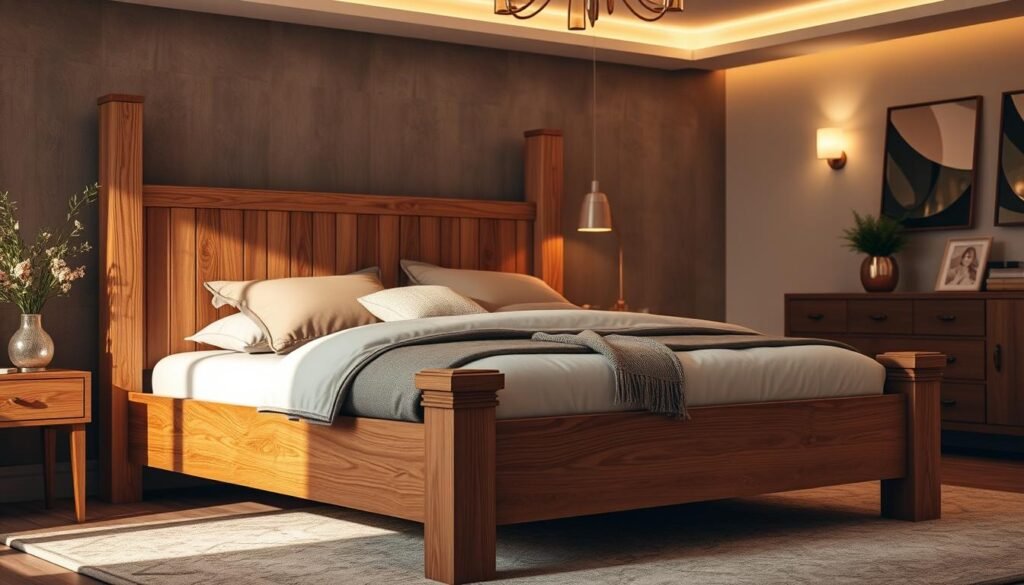 wood bed frame